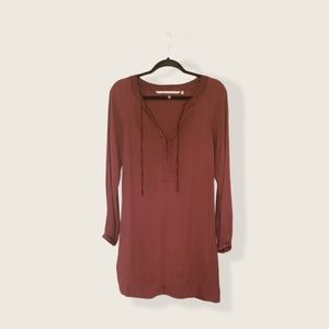Cynthia Vincent tunic  dress long sleeve VNeck